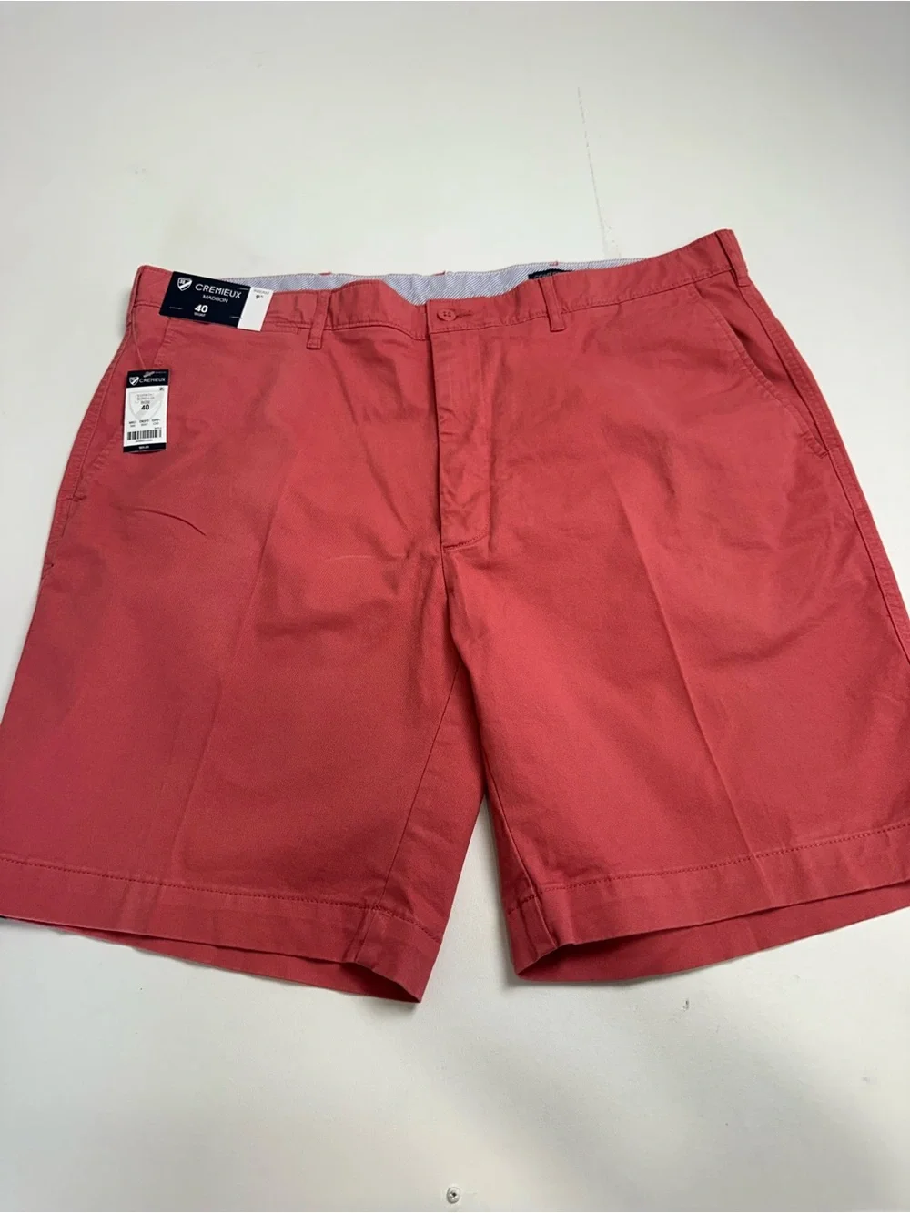 Cremieux men’s‎ size 40 Madison comfort stretch shorts 9 inch flat front (new)